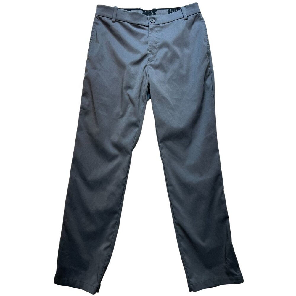 Nike Men's Dri-Fit Chino Pants Flat Front Size M Gay Solid Standard Fit